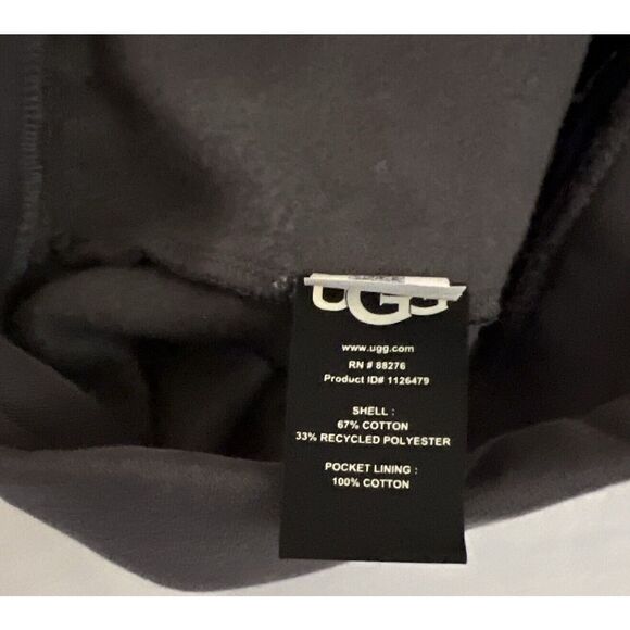 UGG 1126479 Men's Sz Large COAL Gray Ernie Sweat Shorts - Picture 10 of 10